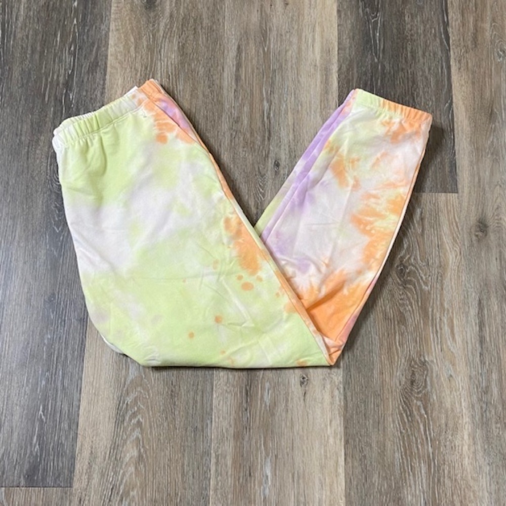 NWOT WILDFOX Orange Sherbert Tie Dye Jogger Sweats